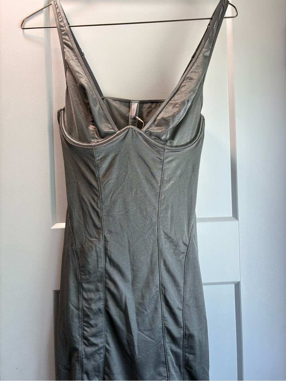 SKIMS mini dress in thunder Size